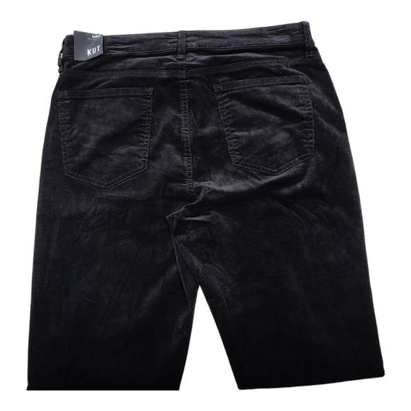 Kut From The Kloth Karen Baby Bootcut  Corduroy black pants /plus size / streach - Picture 3 of 7